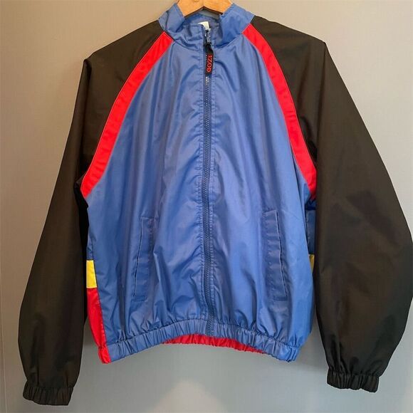 Vintage Izod Women's Colorblock Windbreaker Jacket Medium Red - Picture 1 of 10